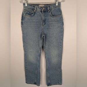 FP x We The Free Xena Slim Straight Jeans 28 Vintage High-Rise Rigid Denim